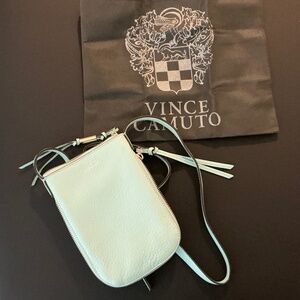 Vince Camuto Kenzy Slim Leather Crossbody Bag, Neo Mint - NWT